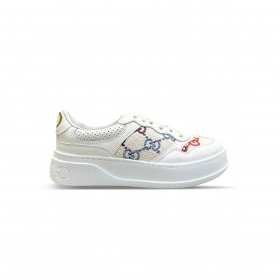 GUCCI GG SNEAKER MULTICOLOR EMBROIDERED 670408 AABBW 9060